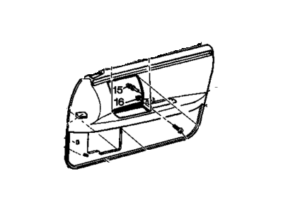 Cadillac 12538300 Door Trim Panel