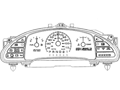 Chevy 16210331 Instrument Cluster