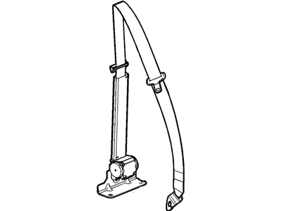 Chevy 19353047 BELT KIT,FRONT SEAT CENTER(DUNE)(RETRACTOR SIDE)