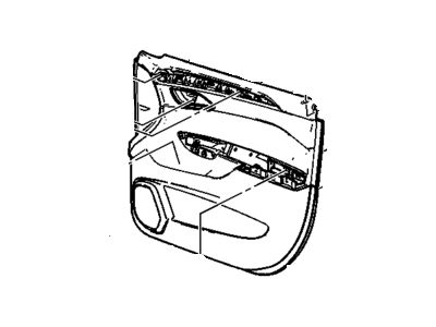 Cadillac 22791570 TRIM,FRONT SIDE DOOR(INCLUDES 6,7,9-13,19-34)(SHALE)