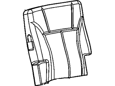 GM 88983523 Cover, Am7 - Rear Folding Bench Seat Back GM 88983523 Cover, Am7 - Rear Folding Bench Seat Back