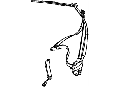 1995 Chevy Corvette Seat Belt - 12524349