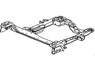 Pontiac 10443328 FRAME,DRIVETRAIN & FRONT SUSPENSION(BLACK)
