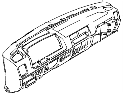 GM 96055990 Panel, Instrument Panel 96055990 GM Panel, Instrument Panel Illustration 1 of 1
