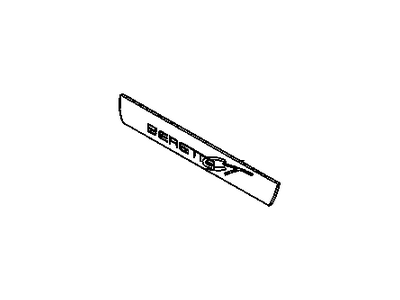 Chevy 10159778 DECAL,FRONT SIDE DOOR NAME("BERETTA-GT")(HOT PINK/VIOLET/SILVER METAL)