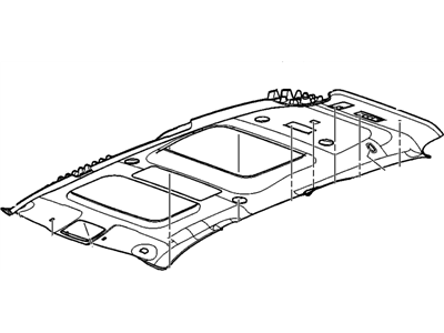 Buick 25904346 PANEL,HEADLINING TRIM(INCLUDES 31-33)(TITANIUM)