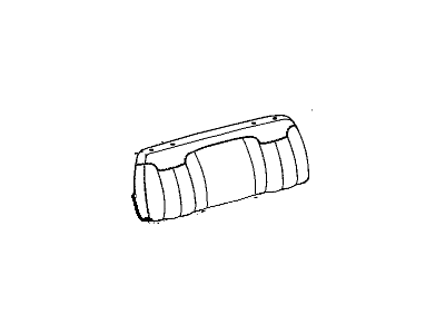 Chevy 12385909 COVER,REAR SEAT BACK(INCLUDES PAD)(INCLUDES 31)(NEUTRAL)(16.717)
