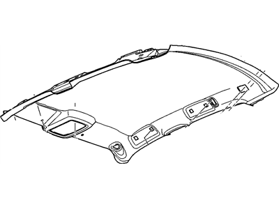 Buick 19332573 PANEL,HEADLINING TRIM(INCLUDES 23,24)(TITANIUM)(W/O RAIN SENSE)(FOR 1ST DESIGN SEE 15901923)
