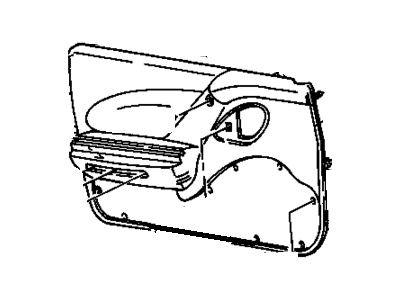 Pontiac 12351322 Door Trim Panel