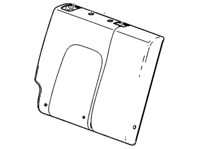Chevy 94509772 COVER,REAR SEAT BACK(BLACK)
