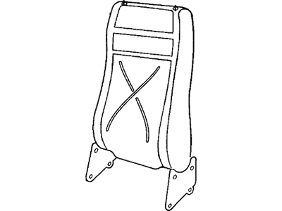 GM 12521231 Seat Back Frame, Front Driver Side GM 12521231 Seat Back Frame, Front Driver Side