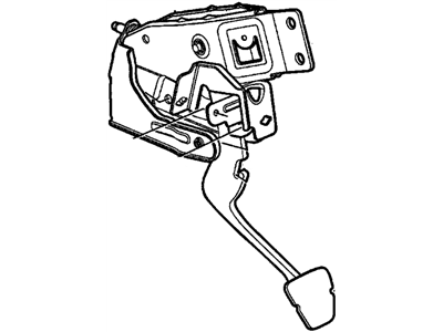 Pontiac 92233420 BRACKET,CLUTCH PEDAL