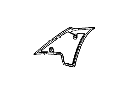 25600784 GM Trim Panel, Rear Upper Driver Side Illustration 1 of 1