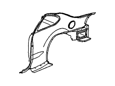 19150915 GM Panel, Rear Quarter Outer Illustration 1 of 1