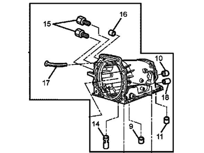 Cadillac 24247300 CASE KIT,AUTOMATIC TRANSMISSION(PRIOR TO DATE CODE 4 061 HAVE O-RING TYPE PMP TO CASE SEAL)(INCLUDES 9,11,38,40,42,82,95,96,99,103)(USE ON TRANS BUILT WITH WEDGE TYPE PUMP TO CASE SEAL)