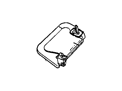 Oldsmobile 12535207 RETAINER,SUNSHADE(BEIGE)(CENTER)