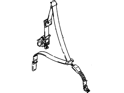 1998 Chevy Tracker Seat Belt - 91174101