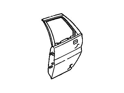 10269594 GM Door Shell, Rear Passenger Side Illustration 1 of 1