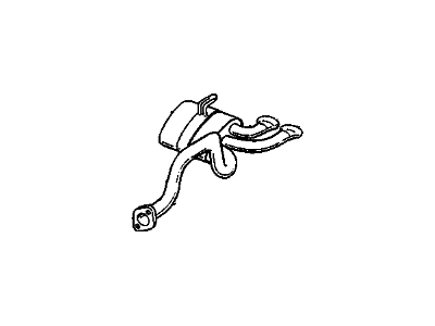 GM 88895884 Muffler, Engine Exhaust, Driver Side GM 88895884 Muffler, Engine Exhaust, Driver Side