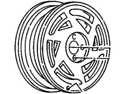 1989 Chevy Corvette Spare Wheel - 10047636