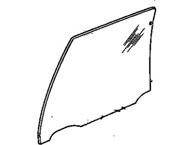 Cadillac 20478744 Door Glass