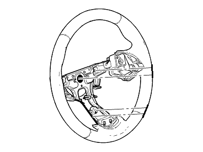 Cadillac 23193053 WHEEL,STEERING(INCLUDES 2,4,5,7-12)(BROWNSTONE)