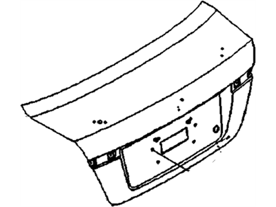 GM 95164323 Lid, Rear Compartment GM 95164323 Lid, Rear Compartment