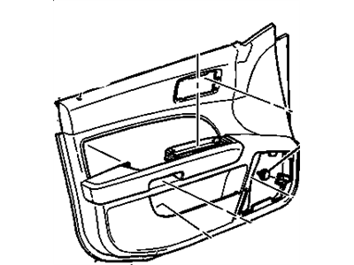 25841452 GM Trim, Front Door Trim Illustration 1 of 1