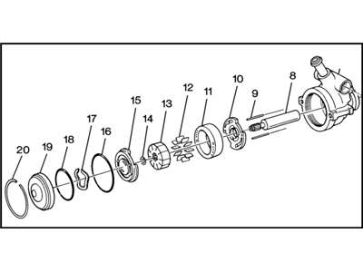 Chevy Cavalier Power Steering Pump - 26031761