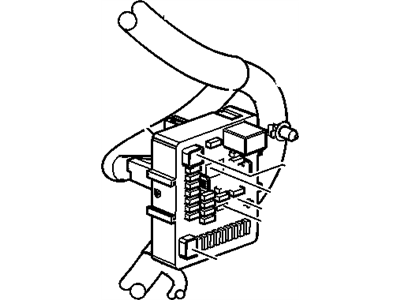 Chevy 20777300 BLOCK,INSTRUMENT PANEL WIRING HARNESS JUNCTION(PART OF 1)(SEE GROUP 02 "RELAYS/INSTRUMENT PANEL" FOR DETAILED ILLUSTRATED VIEW)