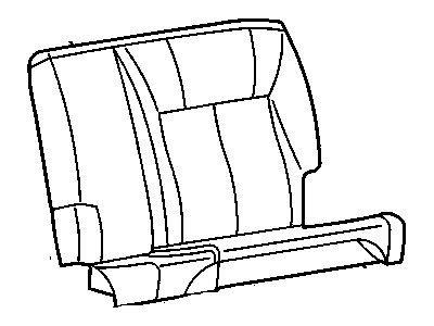 Chevy 89042843 COVER,REAR SEAT BACK(PEWTER)(BACK COVER- BOTTOM TRIM IS CARPET)(FOR 1ST DESIGN SEE 89039303)