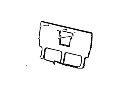 Buick 25732804 INSULATOR,REAR SEAT BACK BODY PANEL