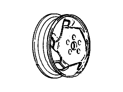 Pontiac 12536729 Wheel, Alloy