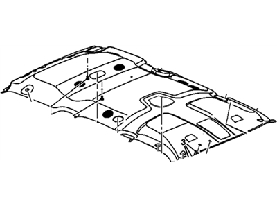 Chevy 15114787 PANEL,HEADLINING FRONT TRIM(INCLUDES 2,3,8-13,15-23,26-30,32-34)(SHALE)