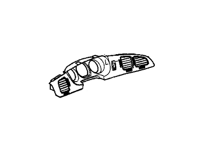 19149189 GM Plate, Instrument Cluster Illustration 1 of 1