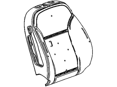 Buick 22975907 PAD,PASSENGER SEAT BACK(BUILT 13AUG2013 & LATER; FOR 1ST DESIGN SEE 22743025)