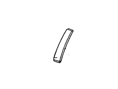 GM 20569022 Molding, Center Passenger Side 20569022 GM Molding, Center Passenger Side Illustration 1 of 1