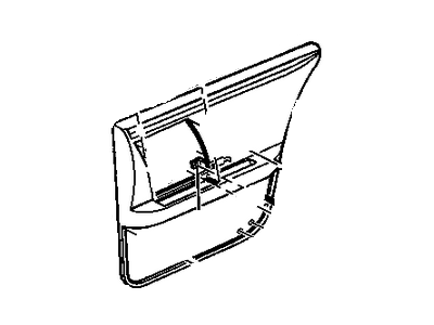 Cadillac 25663240 Door Trim Panel