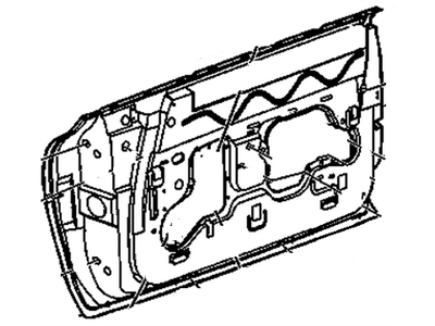 25657493 GM Door Shell, Front Driver Side Illustration 1 of 1