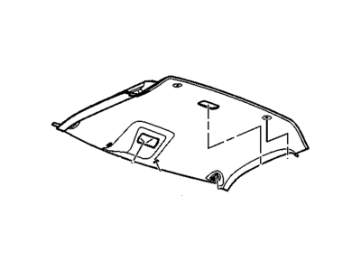 Chevy 22900631 MODULE,FRONT HDLNR TRIM(INCLUDES 1,3,4,10,11,15-23)(SHALE)