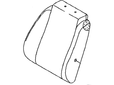Chevy 96669824 COVER,FRONT SEAT BACK(PART OF 17)(BLACK)(11.373)