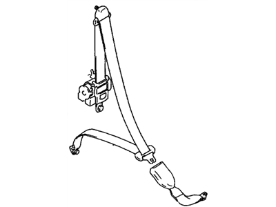 1998 Chevy Metro Seat Belt - 91174047