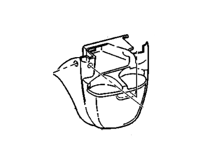 GMC 15020418 EXTENSION,INSTRUMENT PANEL LOWER(INCLUDES LATCH,NET,ASHTRAY,CUP HOLDER)(NEUTRAL)