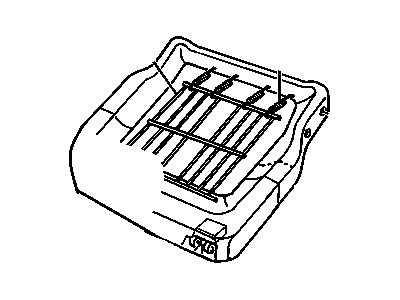 Chevy 89046348 FRAME,REAR SEAT CUSHION