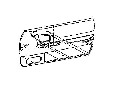 12537803 GM Door Trim Panel, Front Driver Side Illustration 1 of 1