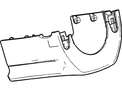 Chevy 22834224 COVER,INSTRUMENT PANEL STEERING COLUMN LOWER TRIM(URBAN)
