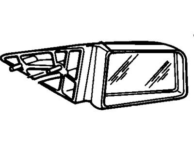 Buick 12524258 MIRROR KIT,OUTSIDE REAR VIEW(W/CASE)(MIRROR CONTACT TO MOTOR HAS CROSS JNT)(FOR 1ST DESIGN SEE 12520150)