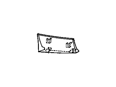 GM 20499661 Ground Effects, Rear Driver Side 20499661 GM Ground Effects, Rear Driver Side Illustration 1 of 1