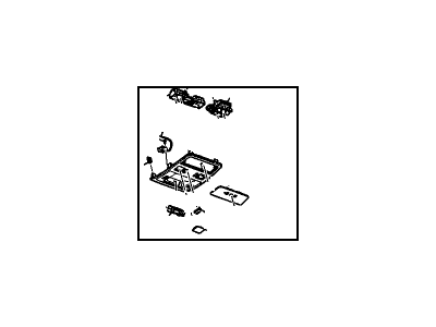 Cadillac 89023612 PLATE,ROOF FRONT COMPARTMENT ANCHOR(INCLUDES 22,27-30,32,33)(CASHMERE)(FRONT REAR UGDO PLATE)