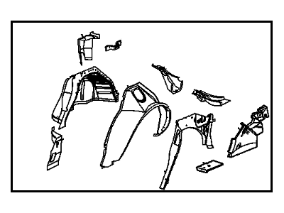 Oldsmobile 25622891 Wheelhouse Assembly